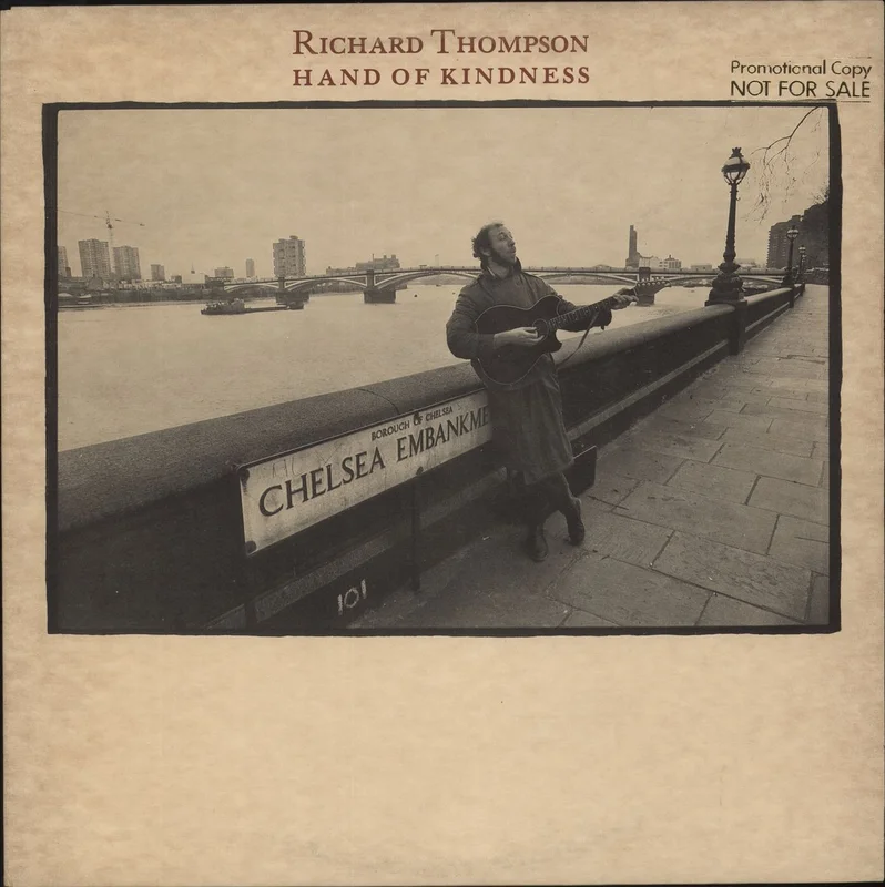 Richard Thompson Hand Of Kindness - Gold promo stamped US Vinyl LP