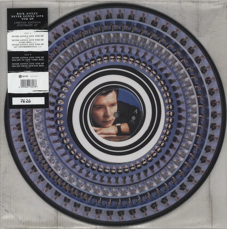 Rick Astley Never Gonna Give You Up - Zoetrope Picture Disc UK 12" vinyl