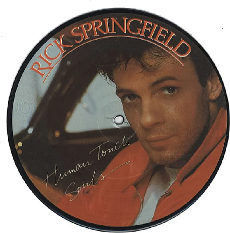Rick Springfield Human Touch UK 7" picture disc
