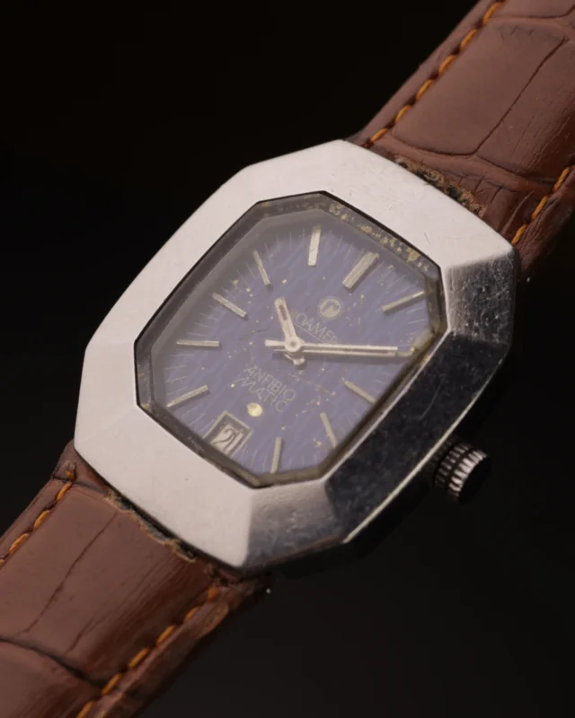 Roamer Anfibio Matic Vintage Watch | Automatic | Textured Blue Dial | Swiss Made | 1970s