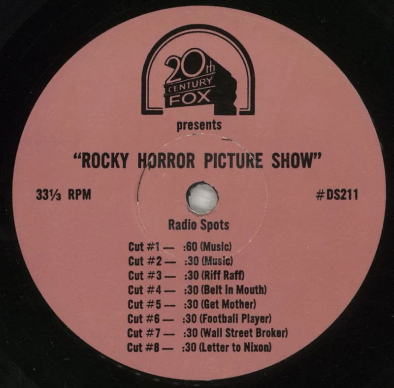 Rocky Horror Rocky Horror Picture Show - Radio Spots US Promo 7" vinyl