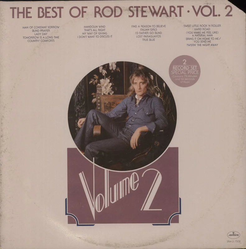 Rod Stewart The Best Of Rod Stewart Volume 2 - Deletion cut US 2-LP vinyl set