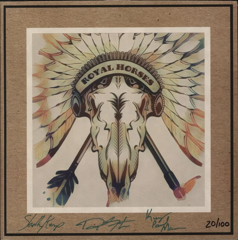 Royal Horses A Modern Man's Way To Improve - Green Translucent Vinyl - Autographed Sleeve & Poster US Vinyl LP