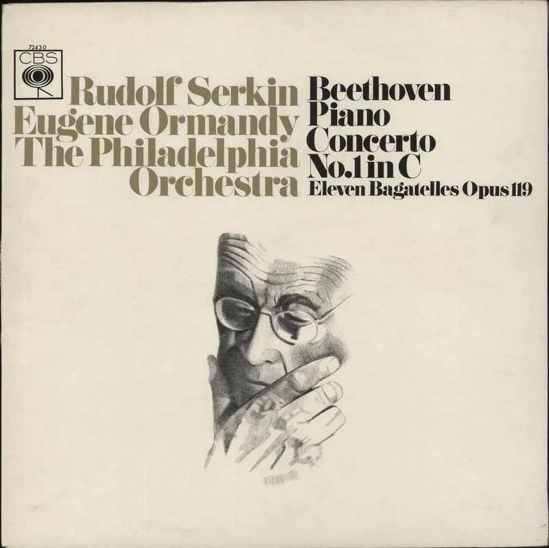 Rudolf Serkin Beethoven: Piano Concerto No. 1 in C / Eleven Bagatelles Opus 119 UK Vinyl LP