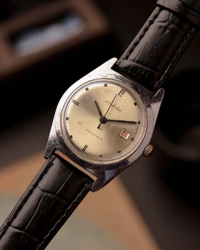 Ruhla Antimagnetic Date  [36mm] Manual Winding