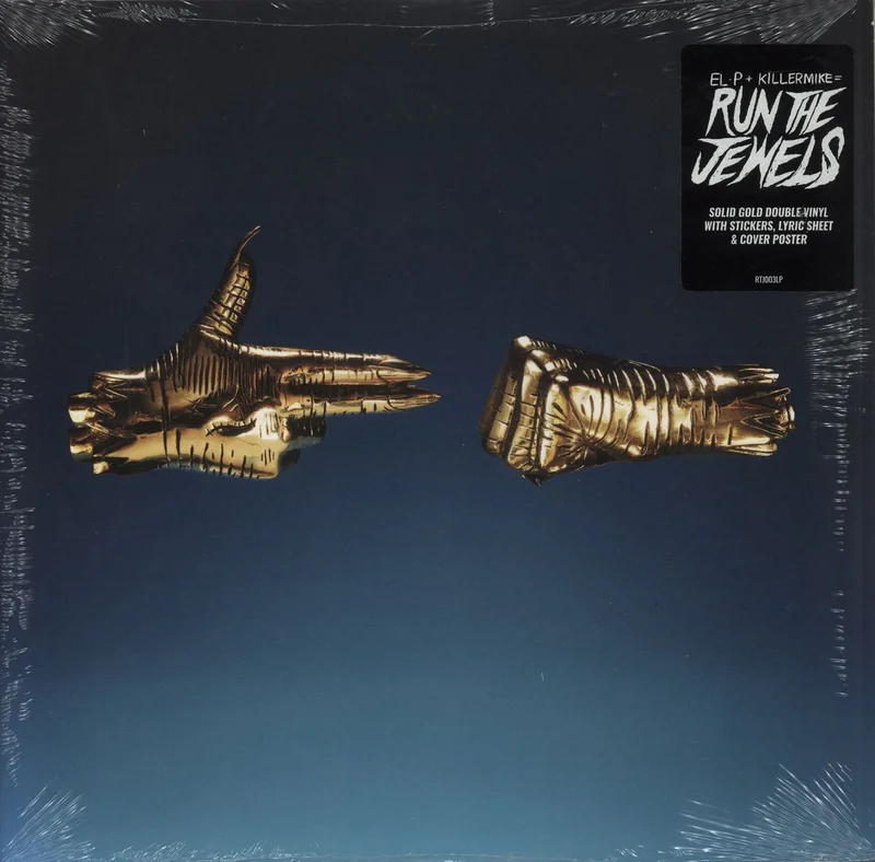 Run The Jewels Run The Jewels 3 - Gold Vinyl + RTJ Pendant & Gold Chain - Sealed US 2-LP vinyl set