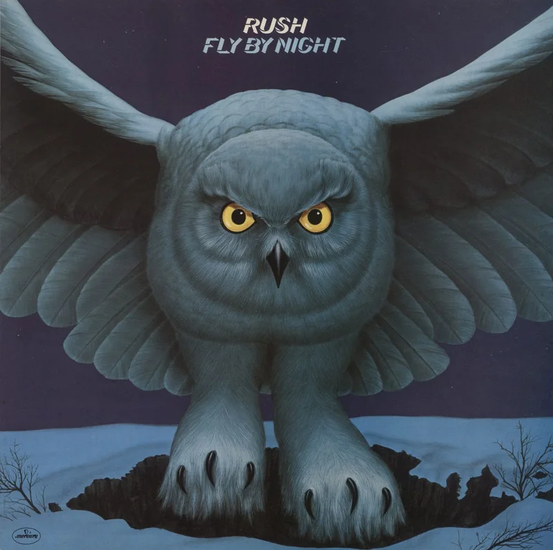 Rush Fly By Night + Insert - EX UK Vinyl LP