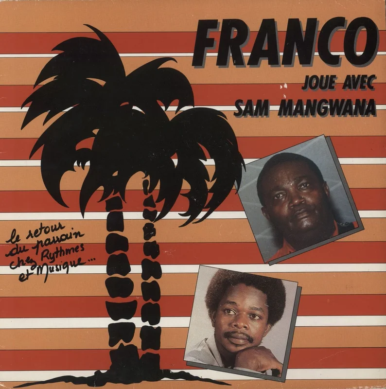 Sam Mangwana Franco Joue Avec Sam Mangwana French Vinyl LP
