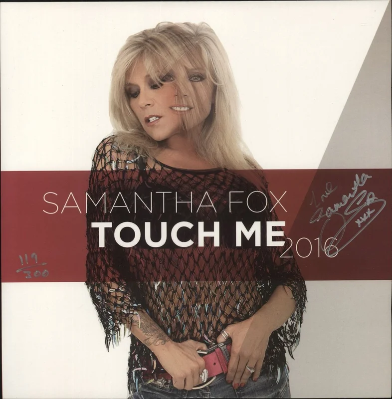 Samantha Fox Touch Me 2016 - Autographed UK 12" vinyl
