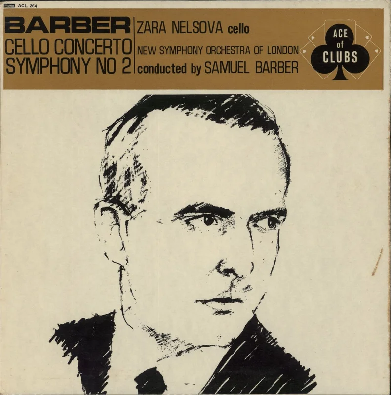 Samuel Barber Cello Concerto / Symphony No 2 UK Vinyl LP
