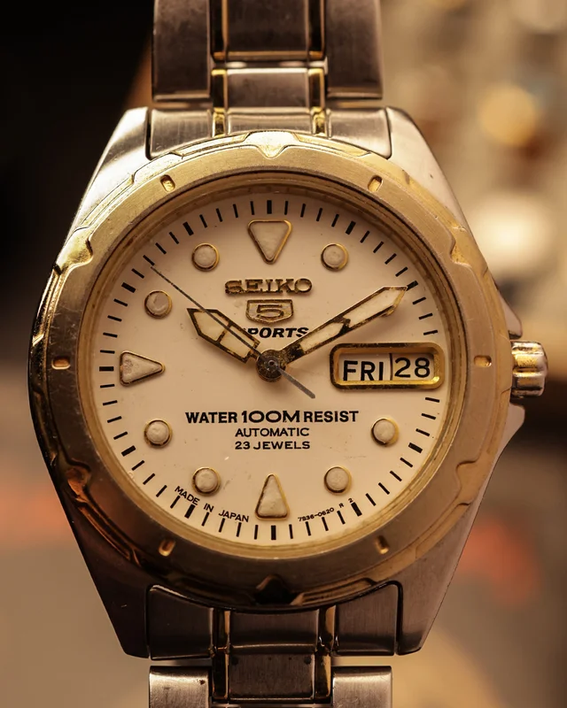 Seiko 5 Sports 7S36-0920 [35mm] Automatic (Two-Tone Steel)
