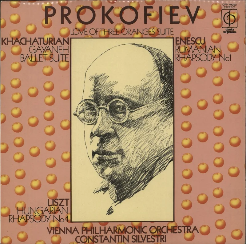Sergei Prokofiev Love Of Three Oranges Suite / Gayaneh Ballet Suite / Rumanian Rhapsody No1 / Hungarian Rhapsody No4 UK Vinyl LP