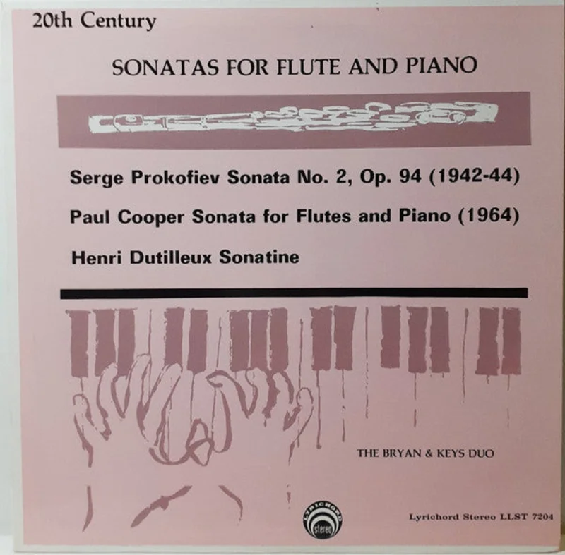 Sergei Prokofiev, Paul Cooper, Henri Dutilleux, The Bryan And Keys Duo - 20th Century Sonatas For Flute And Piano
