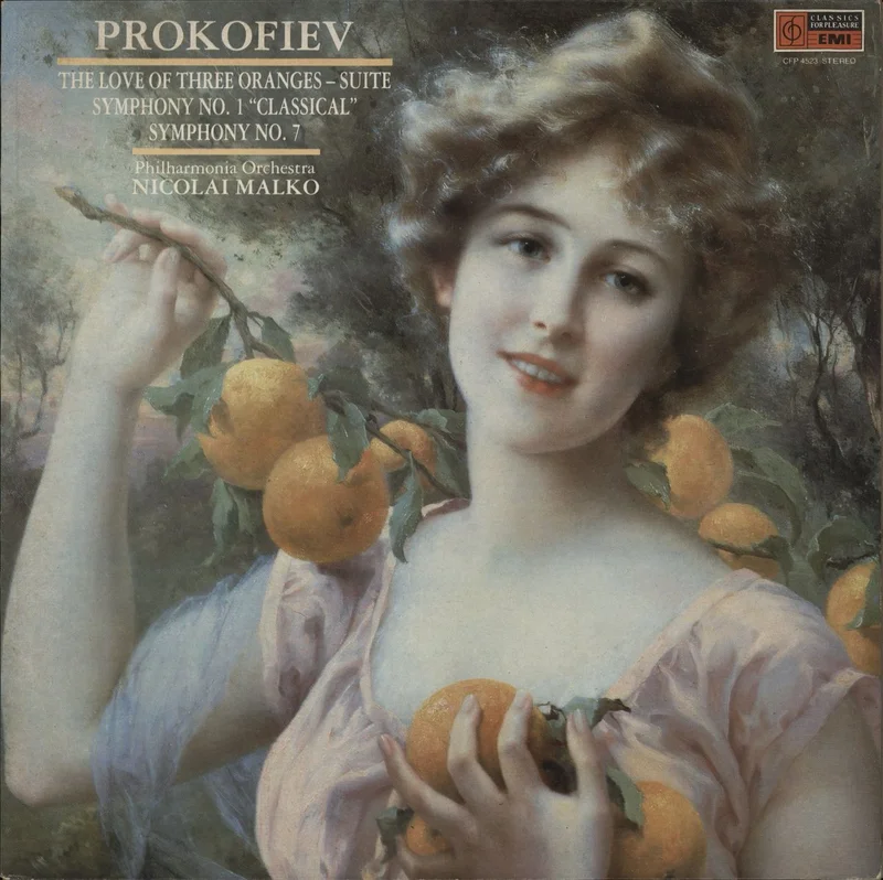 Sergei Prokofiev The Love Of Three Oranges (Suite) / Symphony No. 1 Classical / Symphony No. 7 UK Vinyl LP