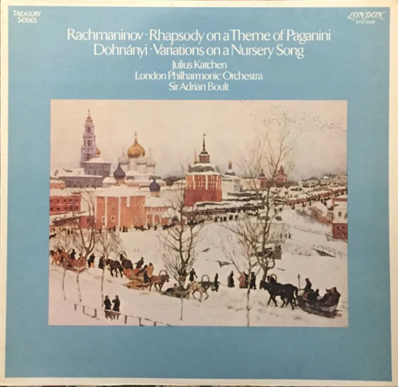Sergei Vasilyevich Rachmaninoff, Ernst von Dohnnyi, Julius Katchen, London Philharmonic Orchestra, Sir Adrian Boult - Rhapsody On A Theme Of Paganini / Variations On A Nursery Tune