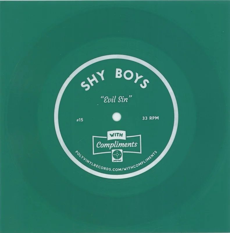 Shy Boys Evil Sin - Green Flexi-Disc US Promo 7" vinyl