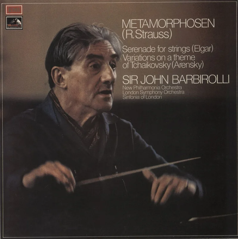 Sir John Barbirolli Strauss: Metamorphosen / Elgar: Serenade For Strings / Arensky: Variations On A Theme Of Tchaikovsky UK Vinyl LP