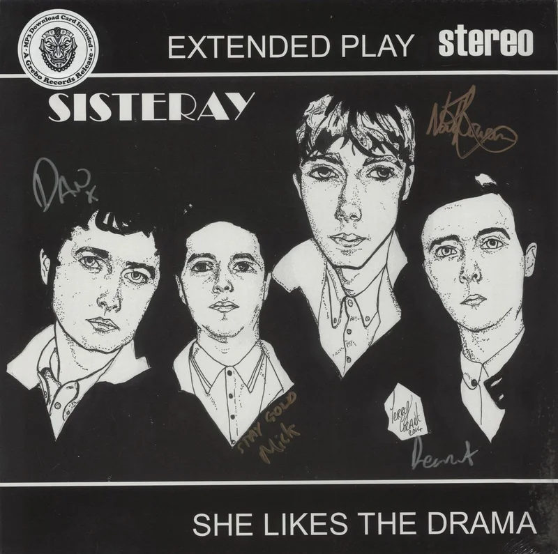 Sisteray She Likes The Drama - White Vinyl - Autographed - Sealed UK 12" vinyl