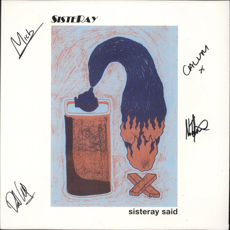 Sisteray Sisteray Said - Blue & Orange Splatter Vinyl - Autographed UK 12" vinyl