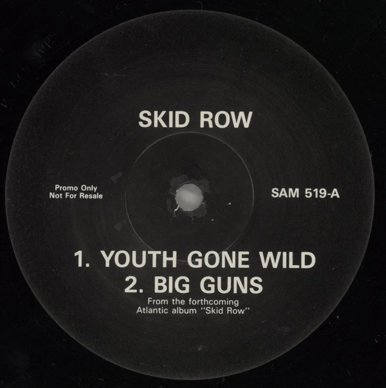 Skid Row (80s) Youth Gone Wild UK Promo 12" vinyl