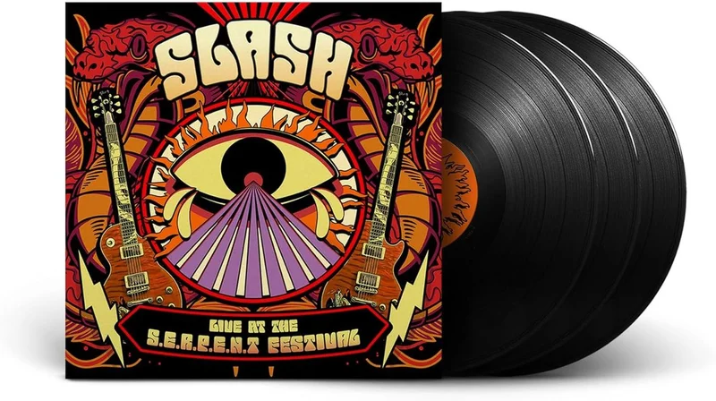 Slash Live at the S.E.R.P.E.N.T Festival - Black Vinyl - Sealed UK 3-LP vinyl set