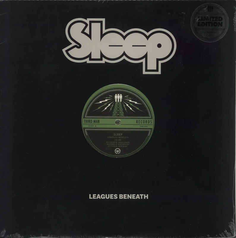 Sleep Leagues Beneath - Deep Blue with Green Vinyl - Sealed US 12" vinyl