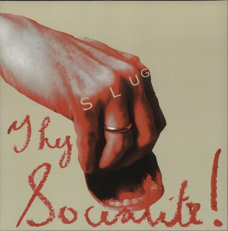 Slug Thy Socialite! - Brain Surgery Red Vinyl + Autographed Print UK Vinyl LP