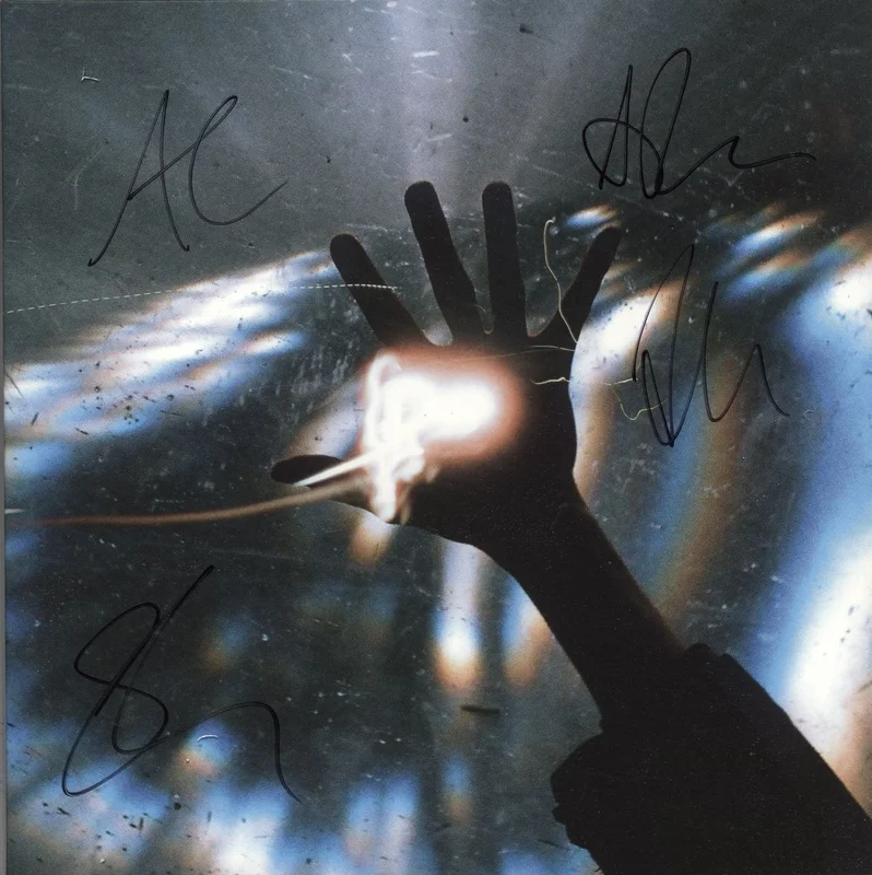 Sound Of Guns The Sky, The Earth & All Between - Red Vinyl - Autographed UK Vinyl LP