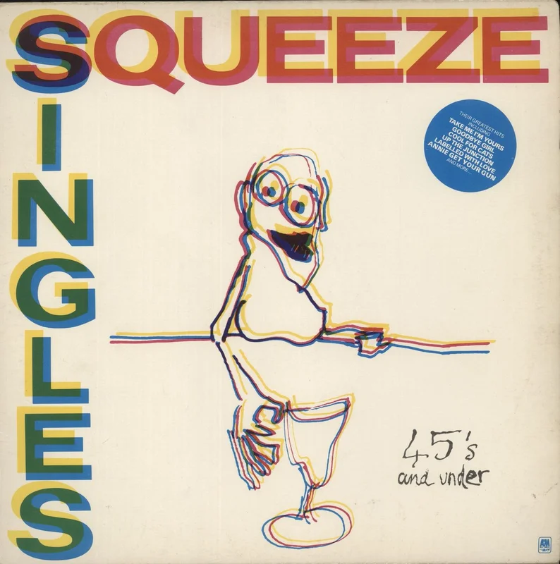 Squeeze Singles - 45's And Under - EX UK Vinyl LP