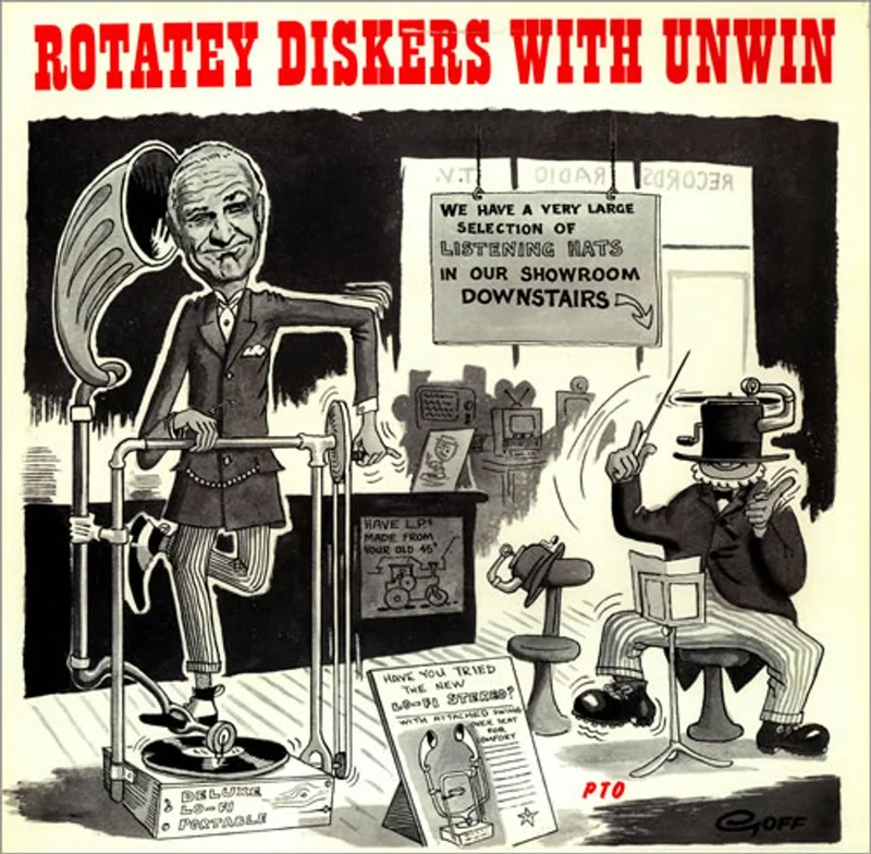 Stanley Unwin Rotatey Diskers With Unwin UK Vinyl LP