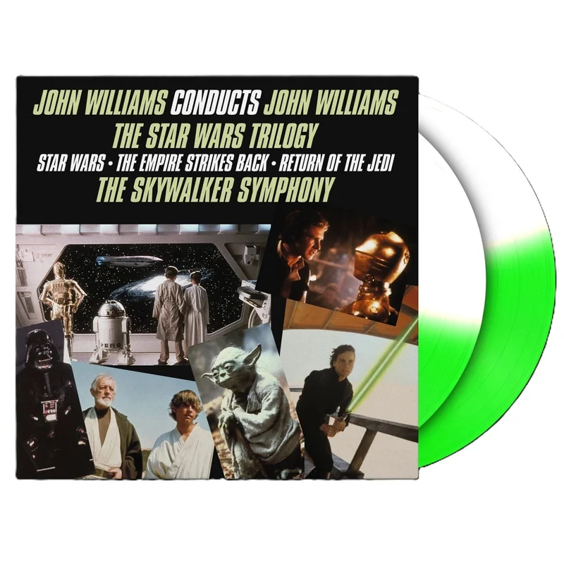 Star Wars The Star Wars Trilogy - May The 4th Be With You Edition - Half Green Half White Vinyl 140 Gram UK 2-LP vinyl set