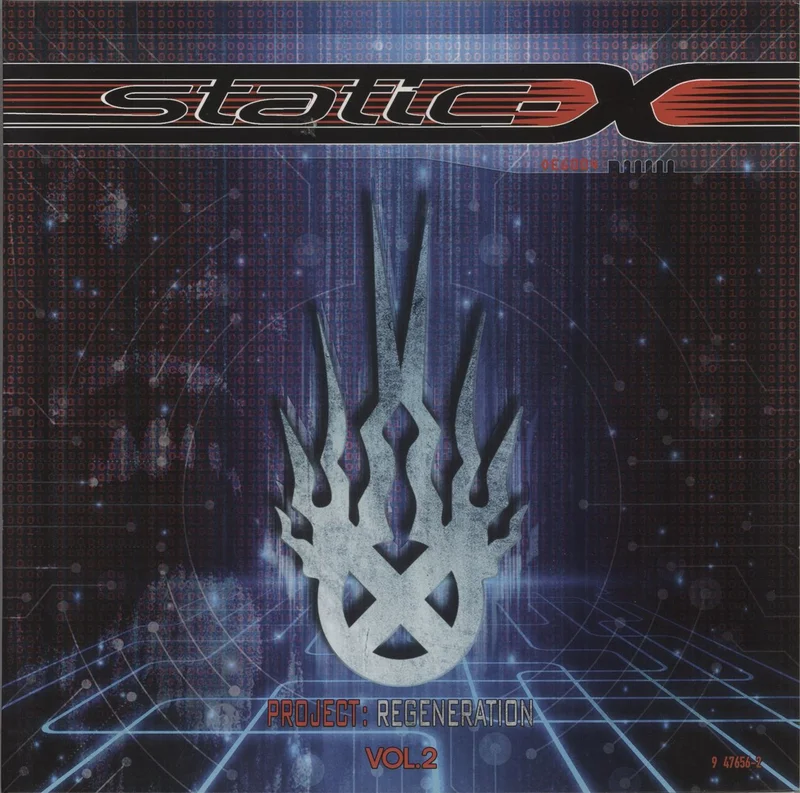 Static-X Project: Regeneration Vol. 2 - Red & Black Marbled Vinyl + Fully Autographed Print US Vinyl LP