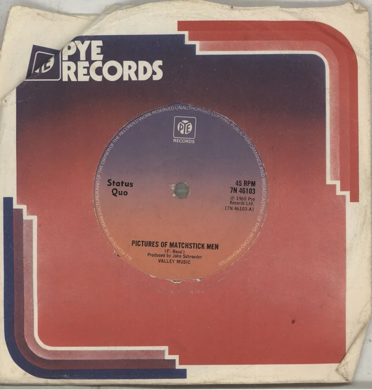 Status Quo Pictures Of Matchstick Men UK 7" vinyl