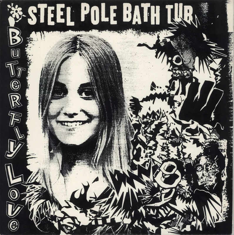 Steel Pole Bath Tub Butterfly Love + Merch Insert + Lyric insert US Vinyl LP