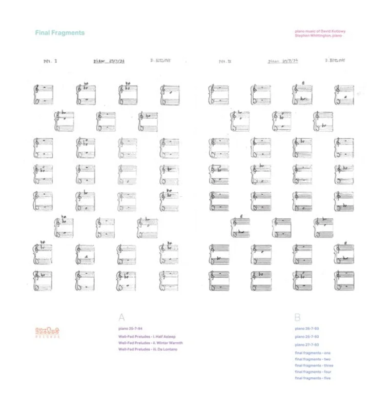 STEPHEN WHITTINGTON Final Fragments - Piano Music of David Kotlowy