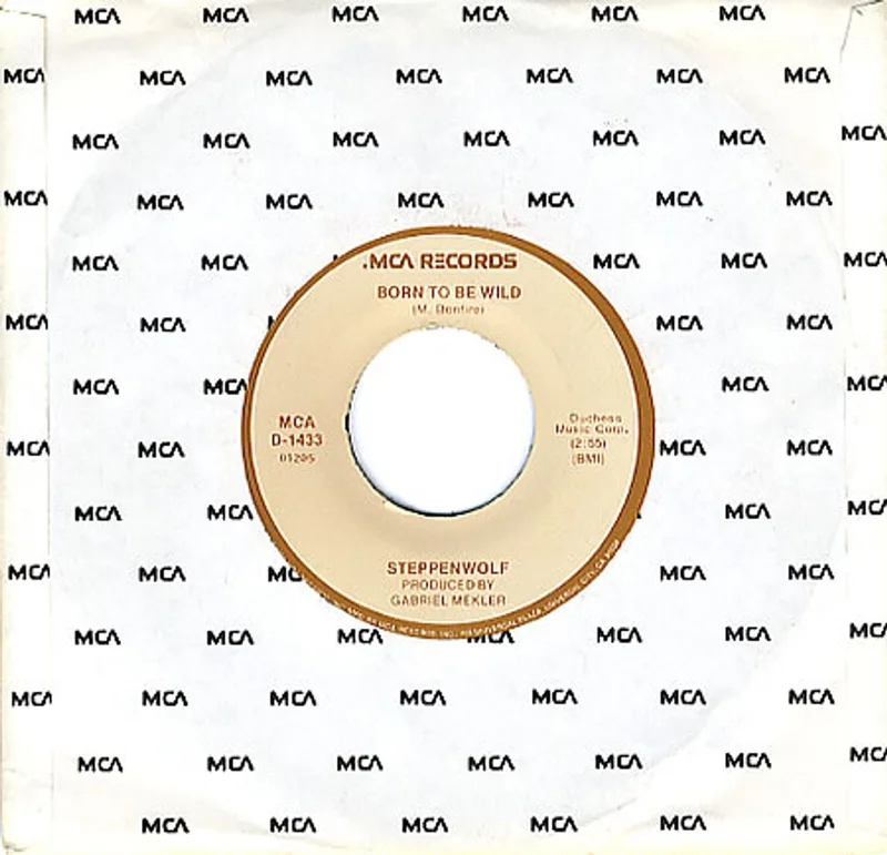 Steppenwolf Born To Be Wild US 7" vinyl