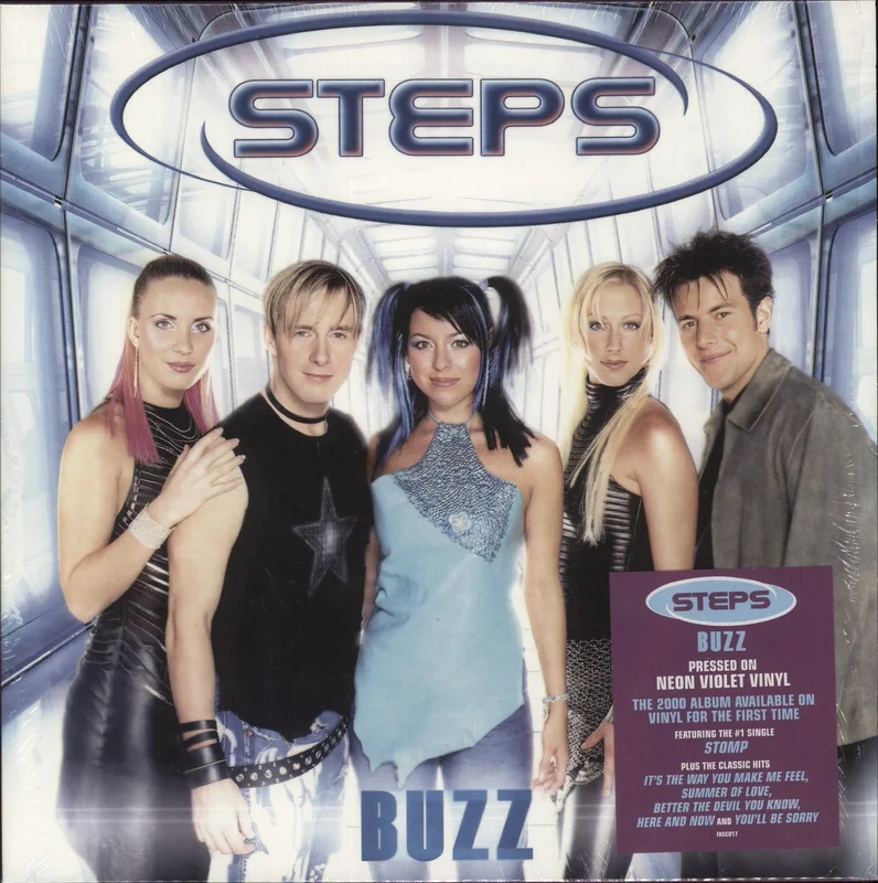 Steps Buzz - Neon Violet Vinyl UK Vinyl LP
