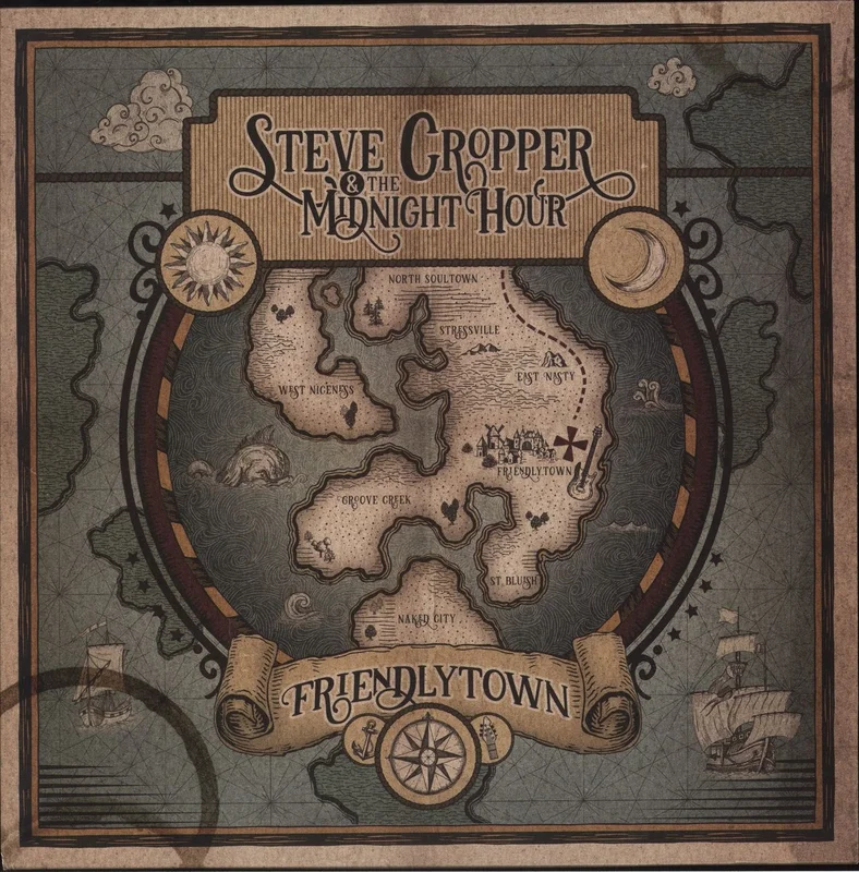 Steve Cropper Friendlytown - Green Marble Vinyl UK Vinyl LP