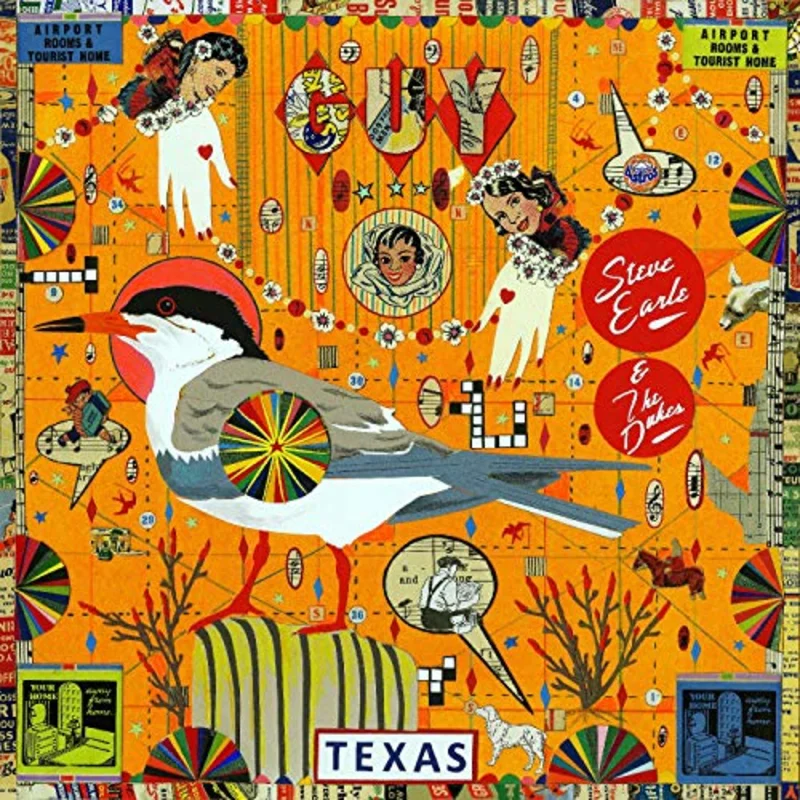 Steve Earle And The Dukes GUY (2LP, Orange and Red Swirl Color Vinyl)