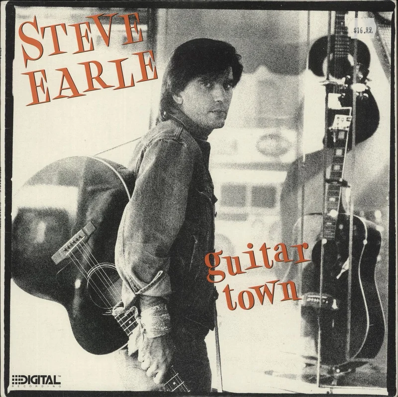 Steve Earle Guitar Town Australian Vinyl LP