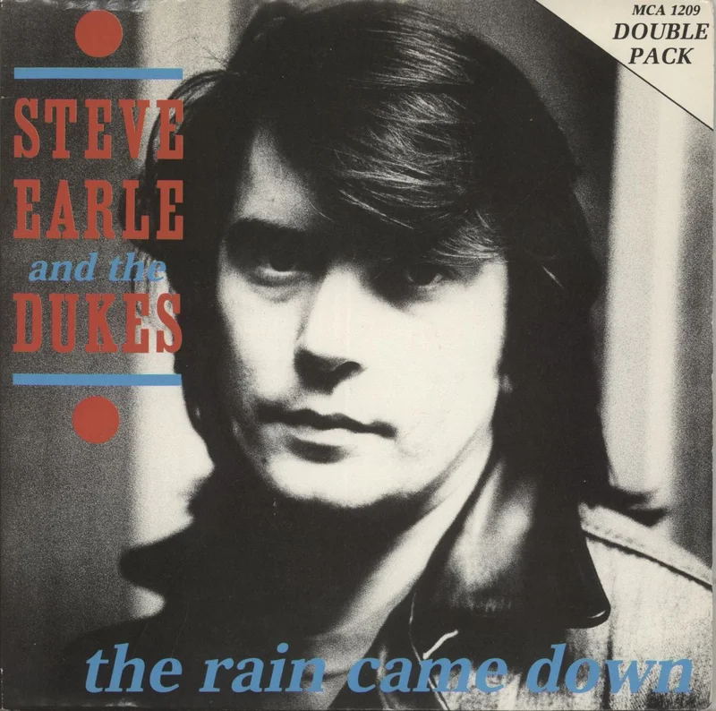Steve Earle The Rain Came Down - Double Pack UK 7" vinyl