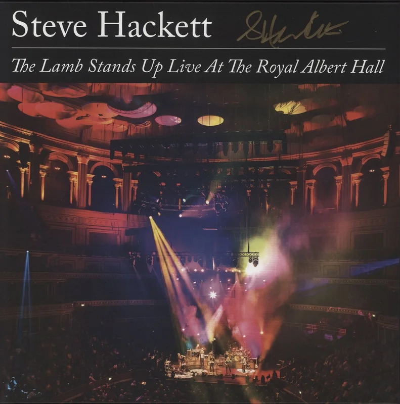 Steve Hackett The Lamb Stands Up Live At The Royal Albert Hall - 4-LP Box Set - Purple Vinyl - Autographed UK 4-LP vinyl set