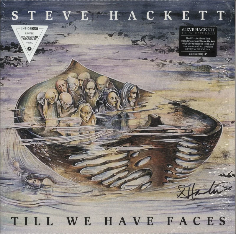Steve Hackett Till We Have Faces - Remastered 180 Gram Turquoise Vinyl - Autographed UK Vinyl LP