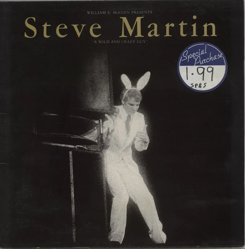 Steve Martin A Wild And Crazy Guy + Insert - EX UK Vinyl LP