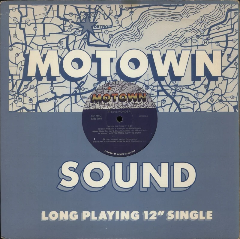 Stevie Wonder Happy Birthday US 12" vinyl