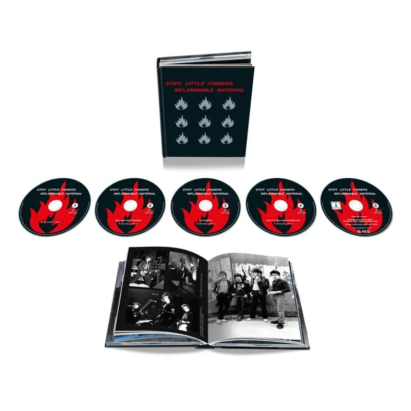 Stiff Little Fingers Inflammable Material - 2025 Remaster - 4CD + DVD - Sealed UK Cd album box set