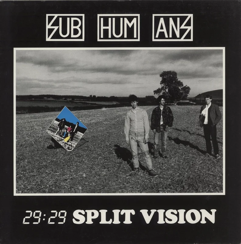 Subhumans 29:29 Split Vision - Blue Vinyl UK Vinyl LP
