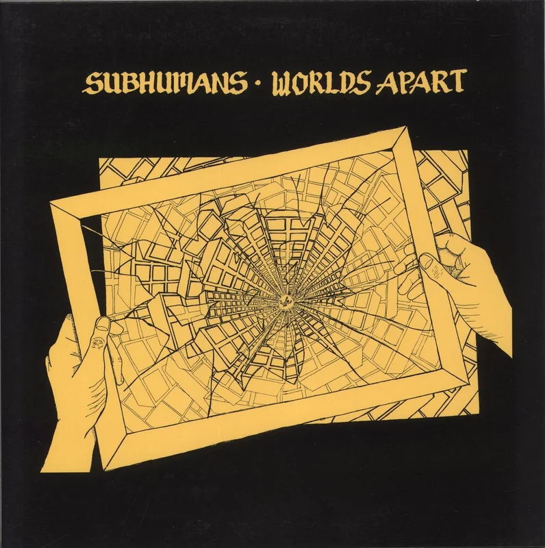 Subhumans Worlds Apart - Clear Red Vinyl US Vinyl LP