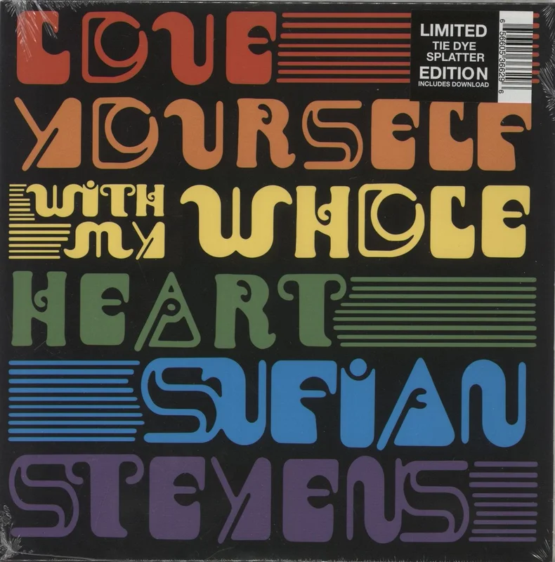 Sufjan Stevens Love Yourself / With My Whole Heart - Tie Dye Splatter Vinyl - Sealed UK 7" vinyl