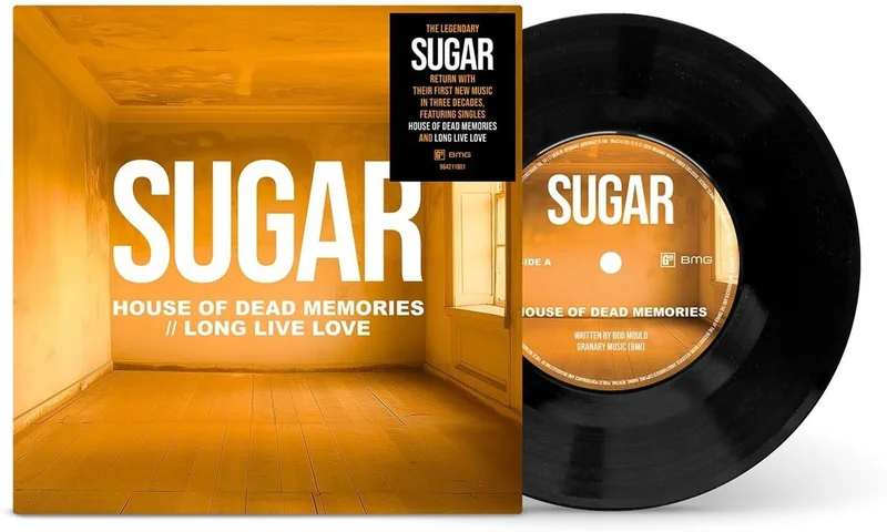 Sugar (90s) House Of Dead Memories / Long Live Love - Black Vinyl - Sealed UK 7" vinyl